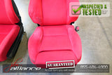 JDM 02-05 Honda Civic Type R EP3 OEM Red Recaro Seats K20A - JDM Alliance LLC