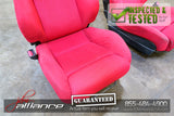 JDM 02-05 Honda Civic Type R EP3 OEM Red Recaro Seats K20A - JDM Alliance LLC