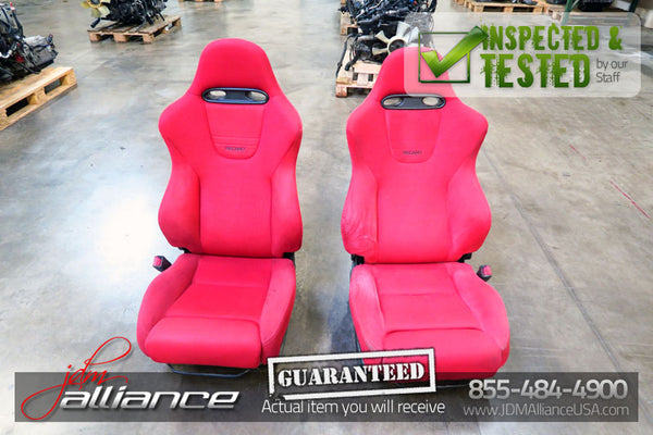 JDM 02-05 Honda Civic Type R EP3 OEM Red Recaro Seats K20A - JDM Alliance LLC