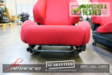 JDM 02-05 Honda Civic Type R EP3 OEM Red Recaro Seats K20A - JDM Alliance LLC