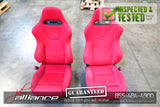 JDM 02-05 Honda Civic Type R EP3 OEM Red Recaro Seats K20A - JDM Alliance LLC