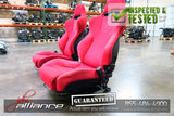 JDM 02-05 Honda Civic Type R EP3 OEM Red Recaro Seats K20A - JDM Alliance LLC