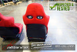 JDM 02-05 Honda Civic Type R EP3 OEM Red Recaro Seats K20A - JDM Alliance LLC