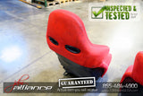 JDM 02-05 Honda Civic Type R EP3 OEM Red Recaro Seats K20A - JDM Alliance LLC