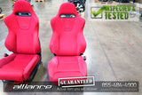 JDM 02-05 Honda Civic Type R EP3 OEM Red Recaro Seats K20A - JDM Alliance LLC