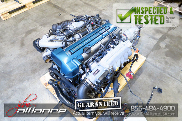 JDM Toyota 2JZ-GTE 3.0L DOHC Twin Turbo VVTi Engine ECU Wiring Aristo SC300 - JDM Alliance LLC
