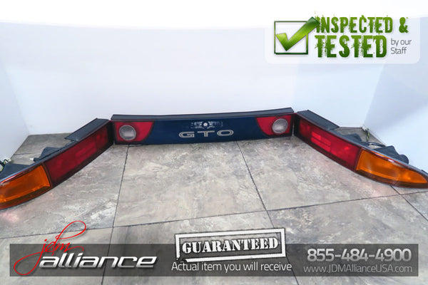 JDM 91-99 Mitsubishi 3000GT GTO VR4 OEM Rear Tail Lights Lamps & Center Garnish
