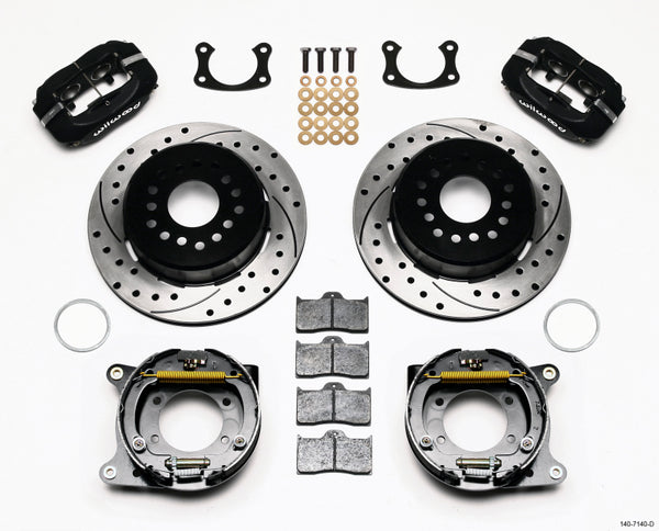 Wilwood Forged Dynalite P/S Park Brake Kit Drilled New Big Ford 2.50in Offset