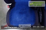 JDM 02-03 Subaru Impreza WRX STi V7 OEM Front & Rear Blue Suede Seats / Rails - JDM Alliance LLC