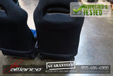 JDM 02-03 Subaru Impreza WRX STi V7 OEM Front & Rear Blue Suede Seats / Rails - JDM Alliance LLC