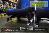 JDM 02-03 Subaru Impreza WRX STi V7 OEM Front & Rear Blue Suede Seats / Rails - JDM Alliance LLC