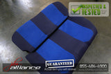 JDM 02-03 Subaru Impreza WRX STi V7 OEM Front & Rear Blue Suede Seats / Rails - JDM Alliance LLC