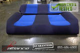 JDM 02-03 Subaru Impreza WRX STi V7 OEM Front & Rear Blue Suede Seats / Rails - JDM Alliance LLC