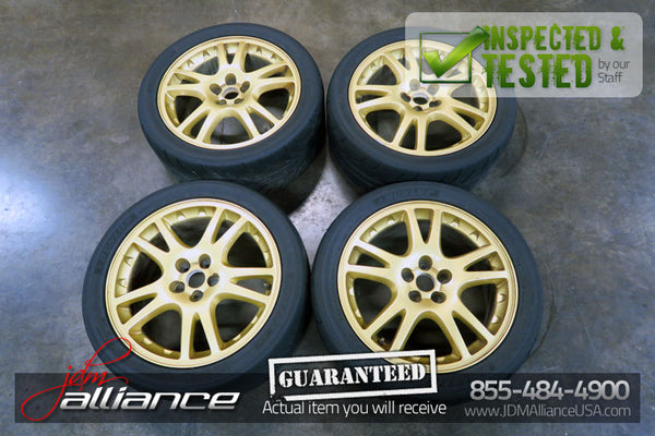 JDM 02-07 Subaru Impreza WRX STi 17x7.5 5x100 +53 Wheels Rims EJ207 V7 GDB - JDM Alliance LLC