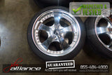 JDM Work Euroline 18x8.5 / 5x114.3 Offset +35 Wheels Rims Chrome - JDM Alliance LLC