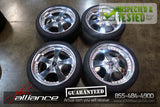 JDM Work Euroline 18x8.5 / 5x114.3 Offset +35 Wheels Rims Chrome - JDM Alliance LLC