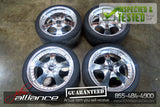 JDM Work Euroline 18x8.5 / 5x114.3 Offset +35 Wheels Rims Chrome - JDM Alliance LLC