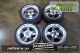 JDM Work Euroline 18x8.5 / 5x114.3 Offset +35 Wheels Rims Chrome - JDM Alliance LLC