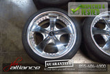 JDM Work Euroline 18x8.5 / 5x114.3 Offset +35 Wheels Rims Chrome - JDM Alliance LLC