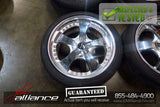 JDM Work Euroline 18x8.5 / 5x114.3 Offset +35 Wheels Rims Chrome - JDM Alliance LLC