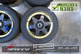 JDM Bridgestone V'Racing 16x7 4x100 / 114.3 Wheels Rims 16" Inch - JDM Alliance LLC