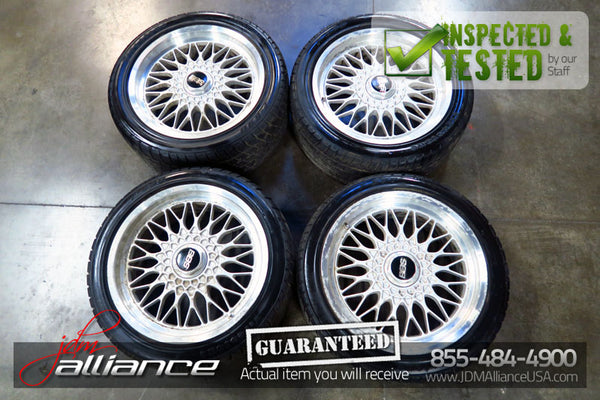 BBS RG059 17x7.5 Mesh Wheels 5x114.3 Rims 30 Offset - JDM Alliance LLC