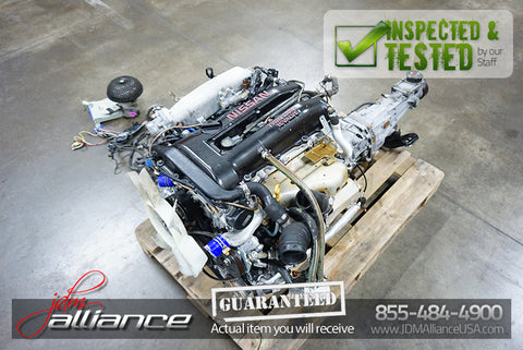 JDM Nissan Silvia SR20DET S14 2.0L DOHC Turbo Engine 5 Spd Transmission ECU